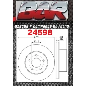 Discos Delanteros Estándar - FORD -Explorer V6/3,5L Ranger