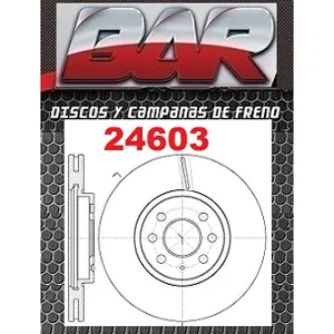 Discos Delanteros Estándar - CHEVROLET/OPEL/GM -Astra 2,0 8V ARO 15" / Vectra GT / Vectra 2,0 8V