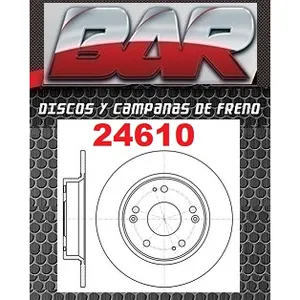 Discos Traseros Estándar - HONDA -Civic NEW Civic 1,8i 16V