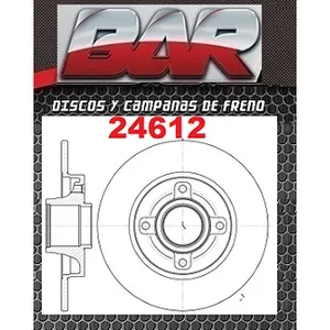 Discos Traseros Estándar - CITROËN -C4 1.4 16V / 1.6 16V / 2.0 16V / 1.6 HDi / 2.0 Hdi / SIN ABS CON MAZA