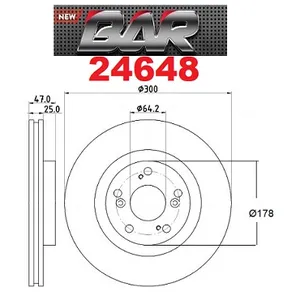 Discos Delanteros Estándar - HONDA -Cr-v