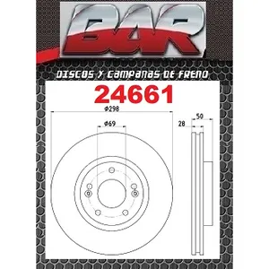 Discos Delanteros Estándar - HYUNDAI -Santa Fe 2.7