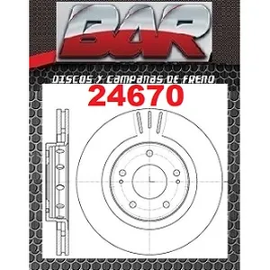 Discos Delanteros Estándar - MITSUBISHI -Galant