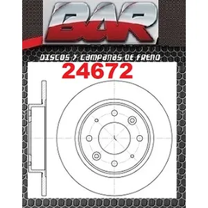 Discos Traseros Estándar - KIA -Carens 1.8i 16V