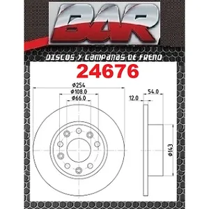 Discos Traseros Estándar - MITSUBISHI -Montero io