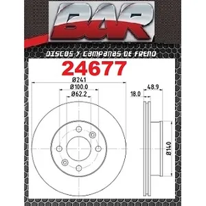 Discos Delanteros Estándar - HYUNDAI -i10 1.2