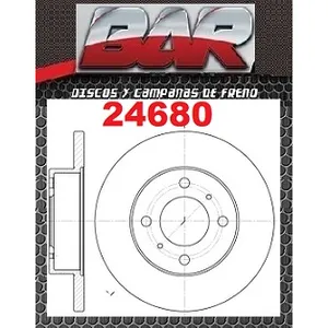 Discos Delanteros Estándar - MITSUBISHI -Lancer (V) 1.3i (CB1A)