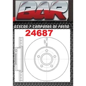 Discos Delanteros Estándar - FORD -C-Max 1.6/1.8/2.0 Nafta y TDCI