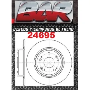 Discos Traseros Estándar - HONDA -Accord