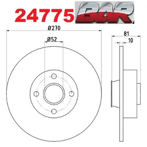 Discos Traseros Estándar - RENAULT -Grand Secnic 2.0 16V