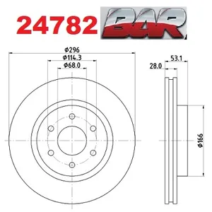 Discos Delanteros Estándar - NISSAN-DATSUN -Frontier 2.5 SEL/SE/LE