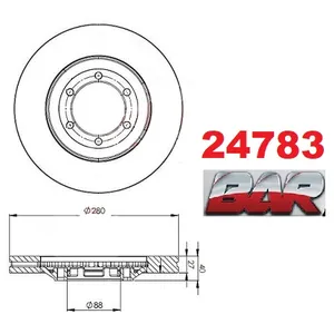 Discos Delanteros Estándar - CHEVROLET/OPEL/GM -LUV DMAX