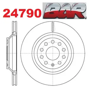 Discos Traseros Estándar - AUDI -A3 1.6 / 1.6 FSI/ 1.8T / 1.8TFSI/ 2.0 FSI/ 2.0 TFSI/ 2.0 / 2.0 TFSIQ4 / S3 / 3.2 V6 Q4 ( 8P1)