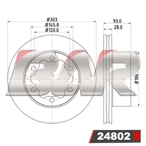Discos Traseros Estándar - MERCEDES BENZ -Sprinter 515 CDI