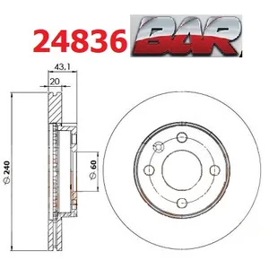 Discos Delanteros Estándar - CHEVROLET/OPEL/GM -Cobalt 1.8