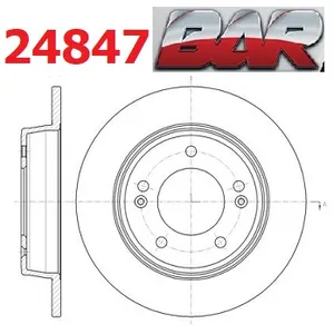 Discos Traseros Estándar - HYUNDAI -Creta 2,0
