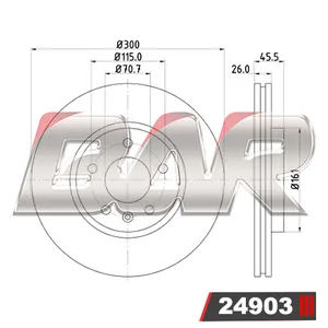 Discos Delanteros Estándar - CHEVROLET/OPEL/GM -Cruze