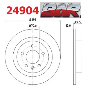 Discos Traseros Estándar - CHEVROLET/OPEL/GM -Cruze