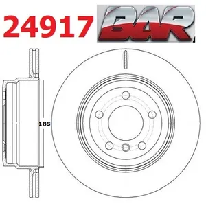 Discos Traseros Estándar - BMW -X5 / X6 185mm Campana freno mano