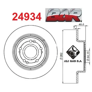Discos Traseros Estándar - HONDA -Hrv