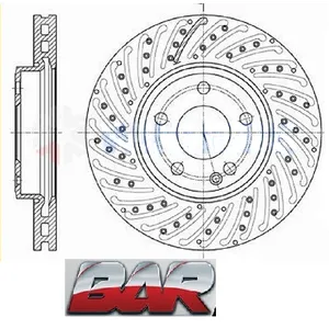 Discos Delanteros Estándar - MERCEDES BENZ -Clase A 160-180-200 Perforado