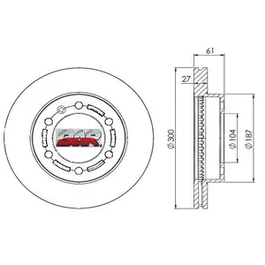 Discos Delanteros Estándar - CHEVROLET/OPEL/GM -S-10 4X4