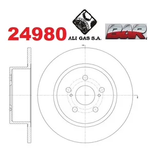 Discos Traseros Estándar - TOYOTA -Avensis