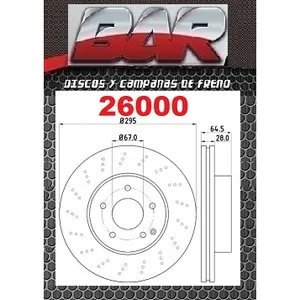 Discos Delanteros Estándar - MERCEDES BENZ -C180 (Perforado)