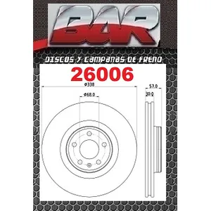 Discos Delanteros Estándar - AUDI -A4 TFSI