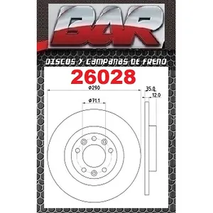 Discos Traseros Estándar - CITROËN -C4 Picasso 1.6