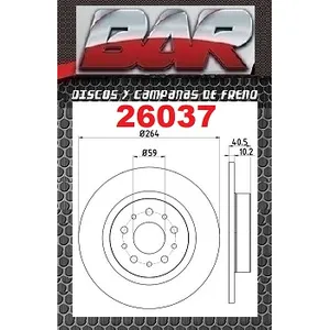 Discos Traseros Estándar - FIAT -500
