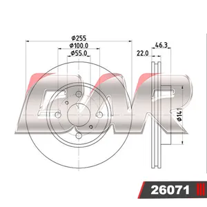 Discos Delanteros Estándar - TOYOTA -Prius 1.8 HIBRID