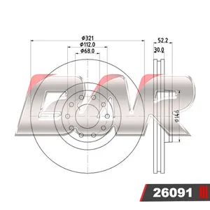 Discos Delanteros Estándar - AUDI -A6, 3.0 V6.