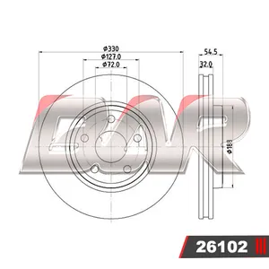 Discos Delanteros Estándar - JEEP -Grand Cherokee 5.7 V8 HEMI