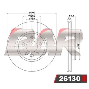 Discos Traseros Estándar - VOLKSWAGEN -Amarok 3.0 V6 HIGHLINE - COMFORTLINE - EXTREME