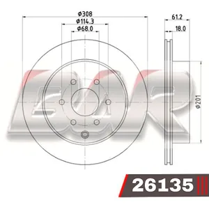Discos Traseros Estándar - NISSAN-DATSUN -FRONTIER