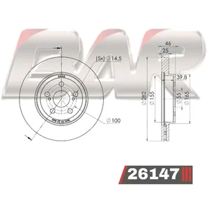 Discos Delanteros Estándar - TOYOTA -COROLLA 1.8 HV ECVT HIBRID