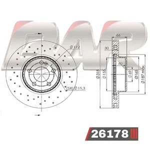 Discos Delanteros Estándar - MERCEDES BENZ -CLASE C C200