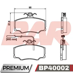Pastillas de freno delanteras - ALFA ROMEO 155 - 33 90/94