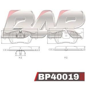 Pastillas de freno delanteras - BMW SERIE 3 316-318-320-323-325-318i COMPACT 82/94