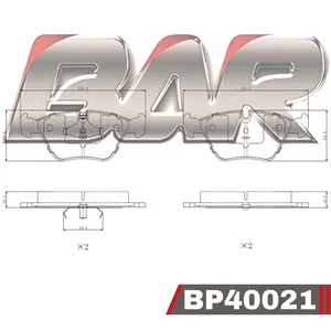 Pastillas de freno delanteras - BMW SERIE 5 518-540 SERIE 7 730-750 / JAGUAR 82/94
