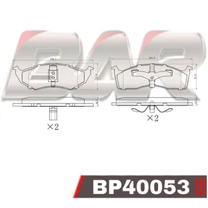 Pastillas de freno delanteras - CHRYSLER DODGE - CARAVAN/GRAND CARAVAN