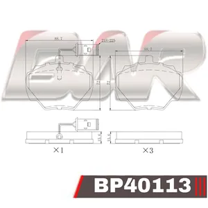 Pastillas de freno traseras - LAND ROVER DISCOVERY 90/94