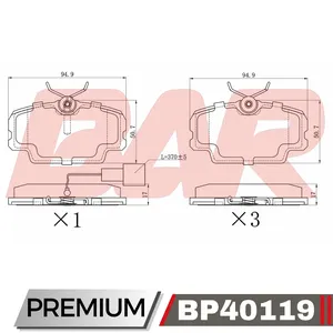 Pastillas de freno delanteras - BMW - SERIE 3 323i