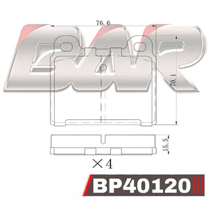 Pastillas de freno delanteras - ALFA/CHEV/M.BENZ/PORSCHE/TOYOTA/FERRARI 68/82