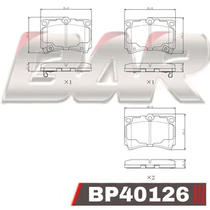 Pastillas de freno delanteras - FORD ESCORT LX/ MAZDA 121-323-SPACEWAGON 91/96