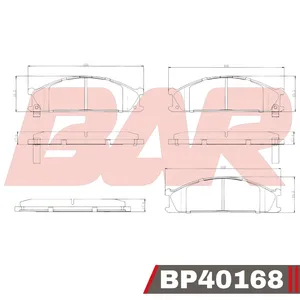 Pastillas de freno delanteras - NISSAN Pathfinder V6-PicUp 2-Frontier/SUBARU