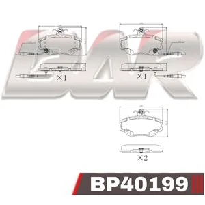 Pastillas de freno delanteras - RENAULT/CITROEN ZX/FIAT DUNA-UNO/PEUGEOT 90/96