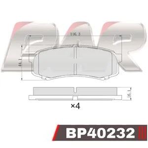 Pastillas de freno traseras - TOYOTA LAND CRUISER/LEXUS 90/94