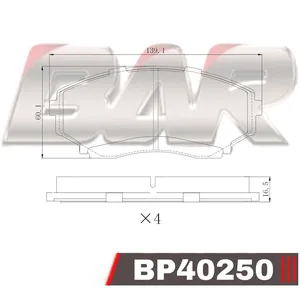 Pastillas de freno delanteras - MITSUBISHI MONTERO/MAZDA MPV 2001